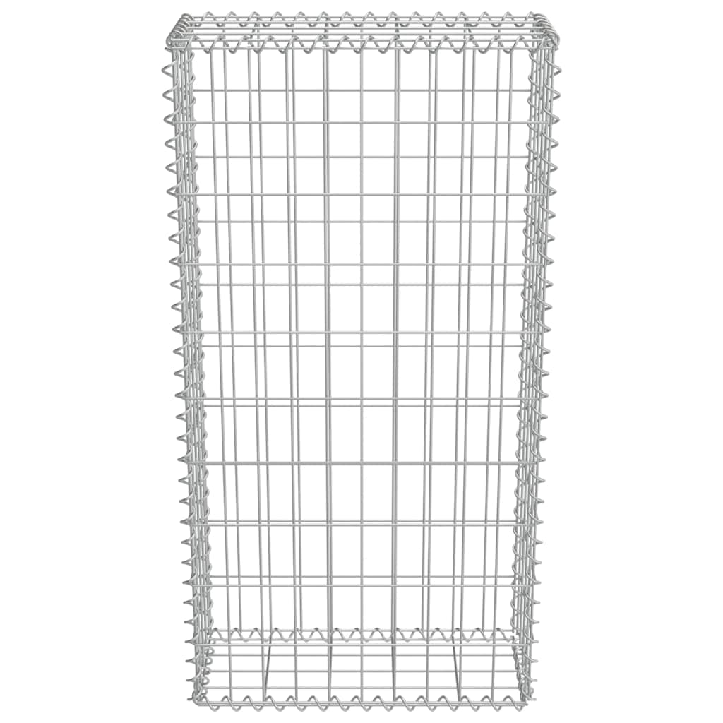 Schanskorfmuur met deksels 50x20x100 cm gegalvaniseerd staal is nu te koop bij PeponiXL, paradijselijk wonen!