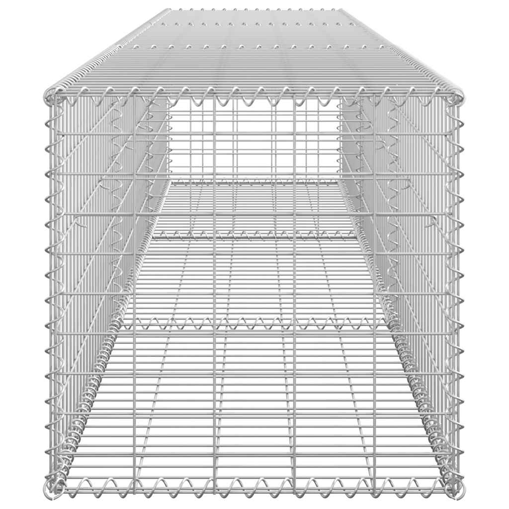 Schanskorfmuur met deksels 300x50x50 cm gegalvaniseerd staal is nu te koop bij PeponiXL, paradijselijk wonen!