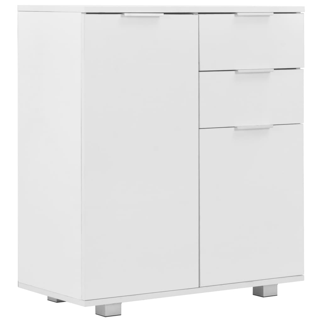 Dressoir 71x35x80 cm spaanplaat hoogglans wit is nu te koop bij PeponiXL, paradijselijk wonen!