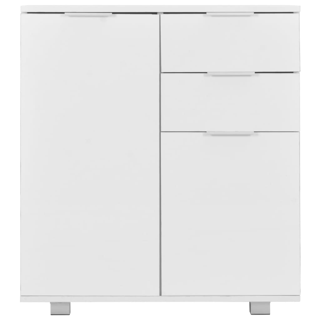 Dressoir 71x35x80 cm spaanplaat hoogglans wit is nu te koop bij PeponiXL, paradijselijk wonen!