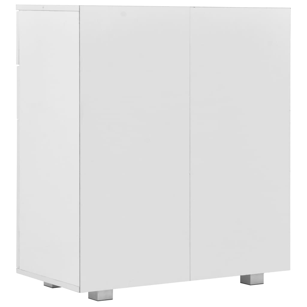 Dressoir 71x35x80 cm spaanplaat hoogglans wit is nu te koop bij PeponiXL, paradijselijk wonen!