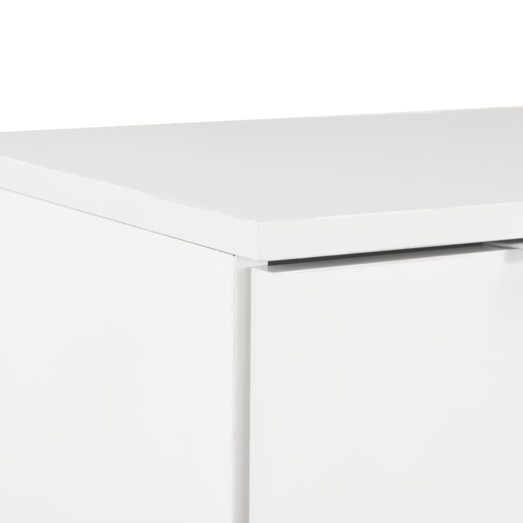 Dressoir 71x35x80 cm spaanplaat hoogglans wit is nu te koop bij PeponiXL, paradijselijk wonen!