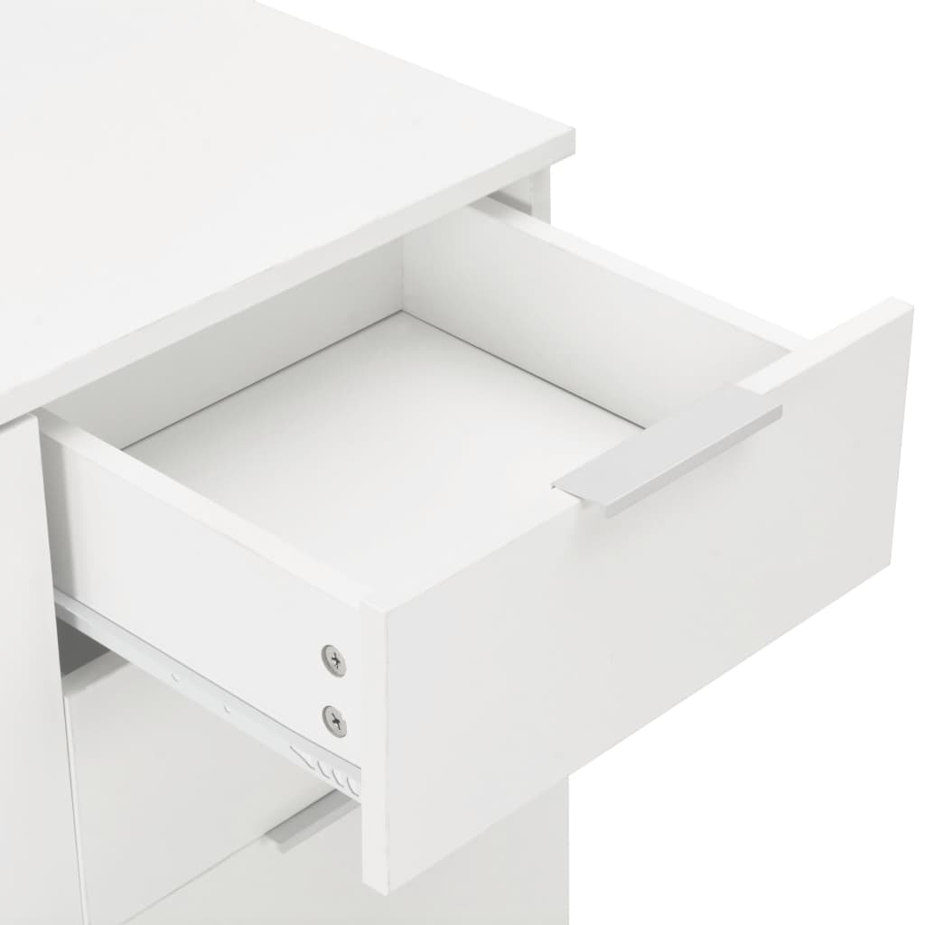 Dressoir 71x35x80 cm spaanplaat hoogglans wit is nu te koop bij PeponiXL, paradijselijk wonen!