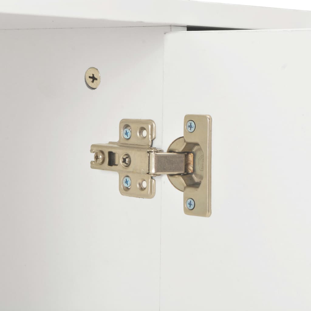 Dressoir 71x35x80 cm spaanplaat hoogglans wit is nu te koop bij PeponiXL, paradijselijk wonen!