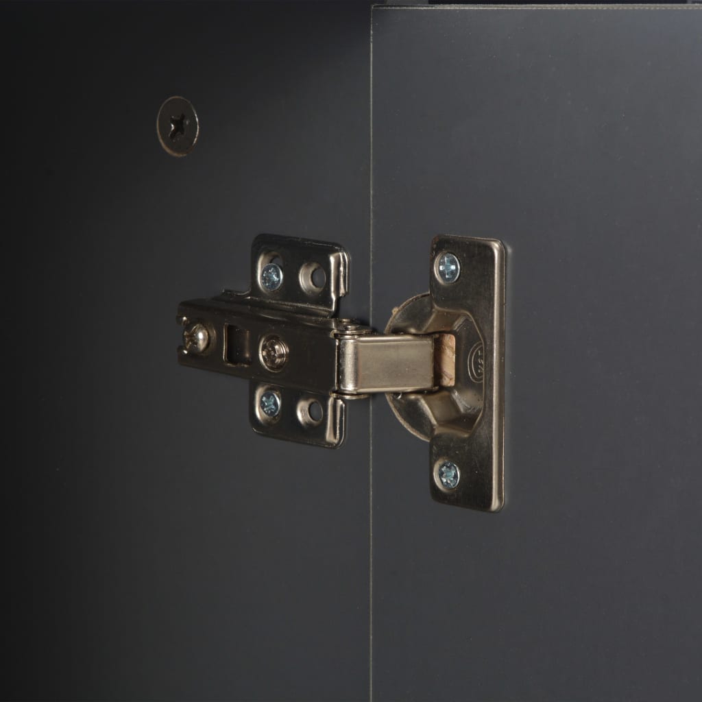 Dressoir 107x35x80,5 cm hoogglans grijs is nu te koop bij PeponiXL, paradijselijk wonen!