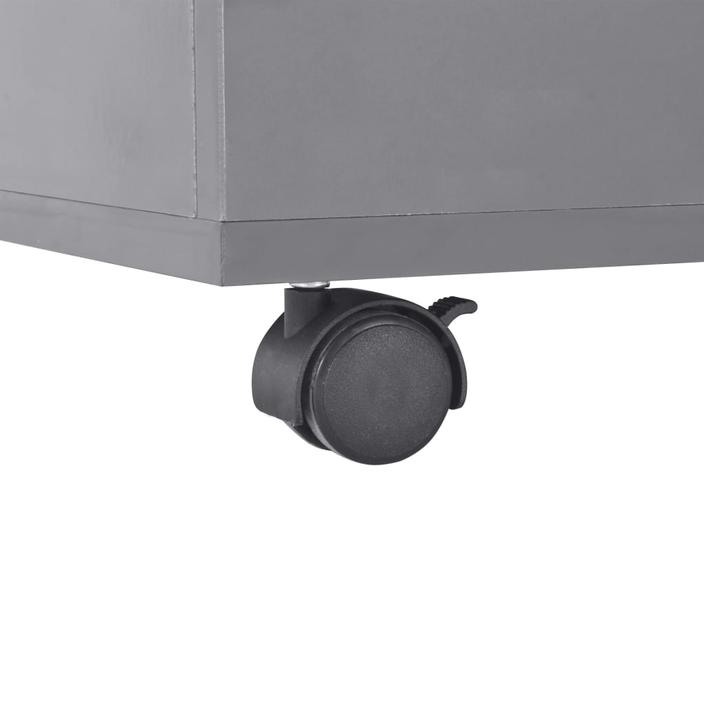 Salontafel 100x100x35 cm hoogglans grijs is nu te koop bij PeponiXL, paradijselijk wonen!