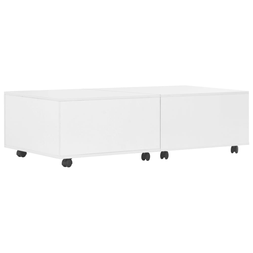 Salontafel 120x60x35 cm hoogglans wit is nu te koop bij PeponiXL, paradijselijk wonen!
