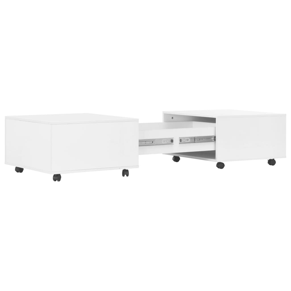 Salontafel 120x60x35 cm hoogglans wit is nu te koop bij PeponiXL, paradijselijk wonen!