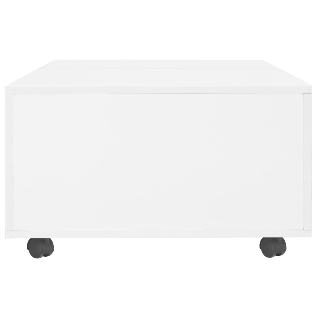 Salontafel 120x60x35 cm hoogglans wit is nu te koop bij PeponiXL, paradijselijk wonen!