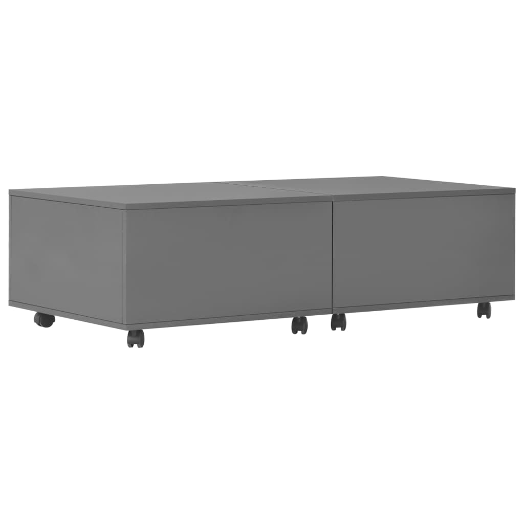 Salontafel 120x60x35 cm hoogglans grijs is nu te koop bij PeponiXL, paradijselijk wonen!