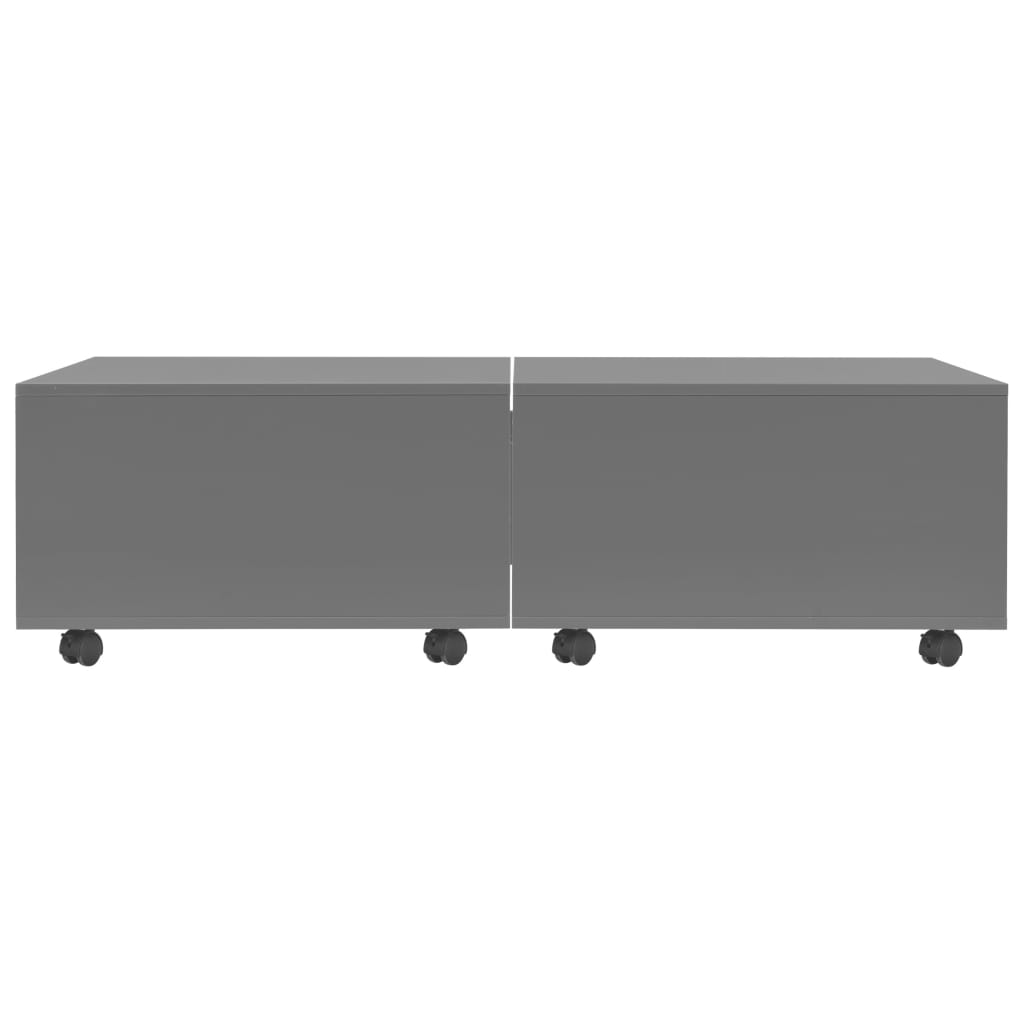 Salontafel 120x60x35 cm hoogglans grijs is nu te koop bij PeponiXL, paradijselijk wonen!