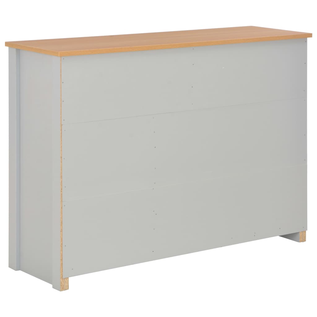 Dressoir 112x35x81 cm grijs is nu te koop bij PeponiXL, paradijselijk wonen!