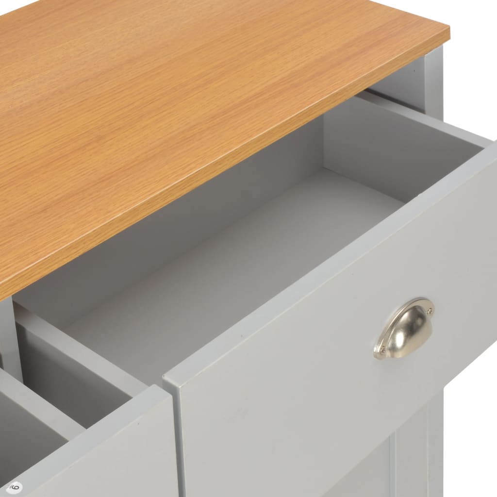 Dressoir 112x35x81 cm grijs is nu te koop bij PeponiXL, paradijselijk wonen!