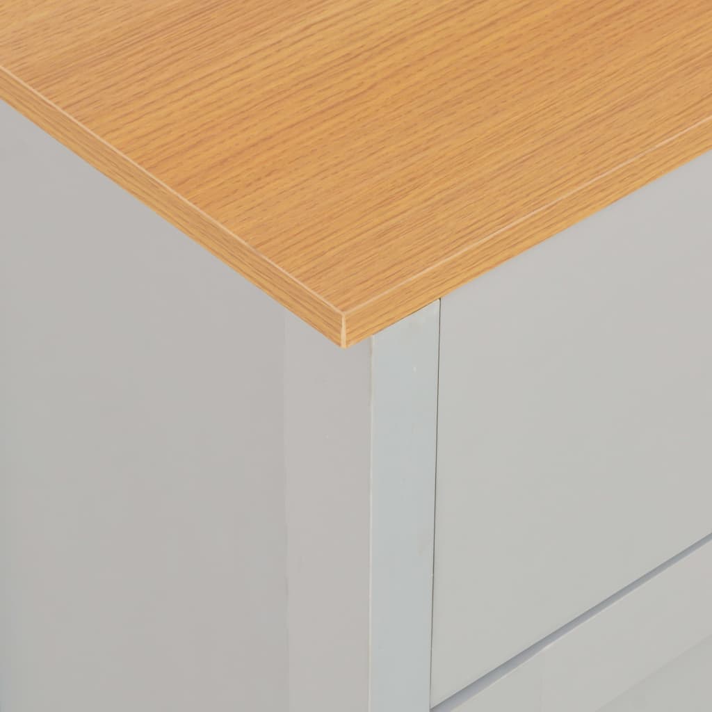 Dressoir 112x35x81 cm grijs is nu te koop bij PeponiXL, paradijselijk wonen!