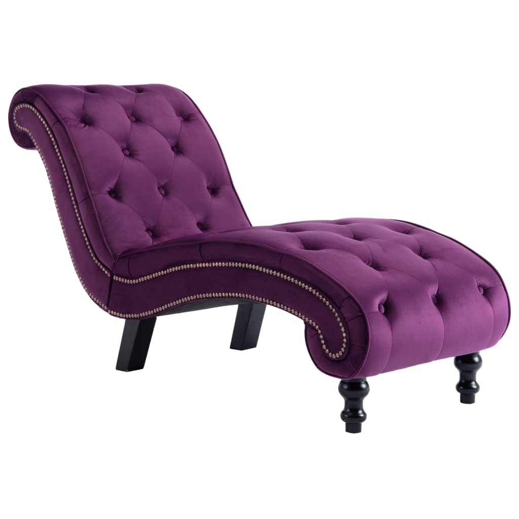 Chaise longue fluweel paars is nu te koop bij PeponiXL, paradijselijk wonen!