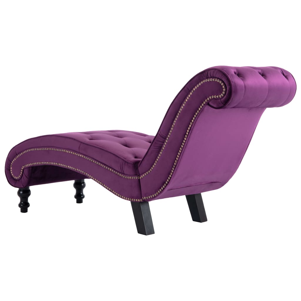 Chaise longue fluweel paars is nu te koop bij PeponiXL, paradijselijk wonen!