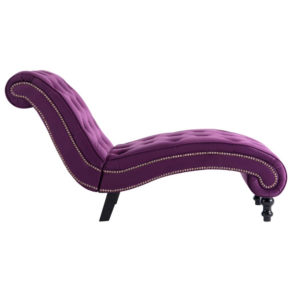 Chaise longue fluweel paars is nu te koop bij PeponiXL, paradijselijk wonen!