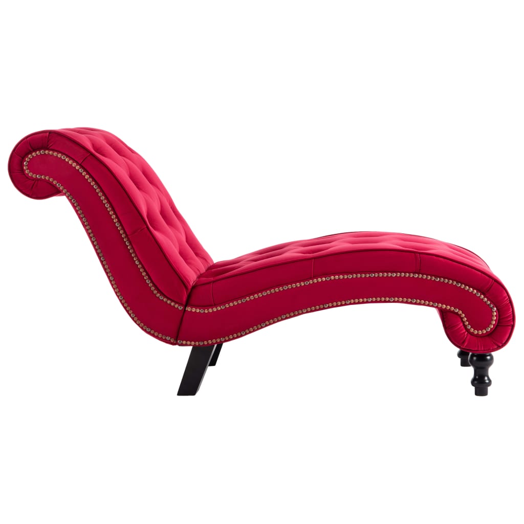 Chaise longue fluweel rood is nu te koop bij PeponiXL, paradijselijk wonen!