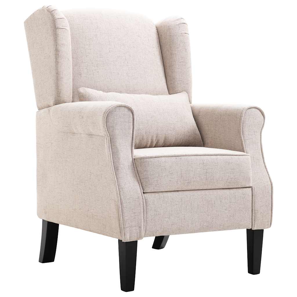 Fauteuil stof beige is nu te koop bij PeponiXL, paradijselijk wonen!