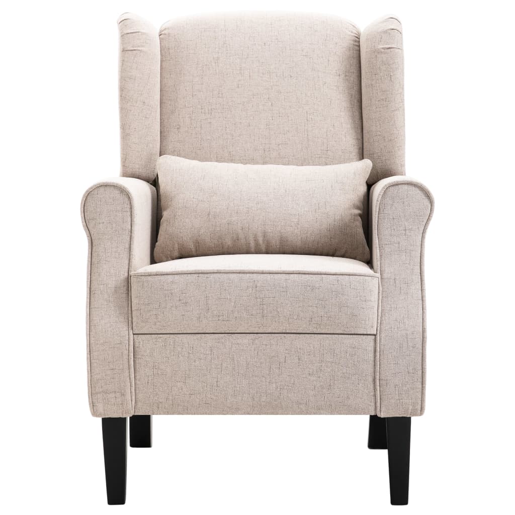 Fauteuil stof beige is nu te koop bij PeponiXL, paradijselijk wonen!