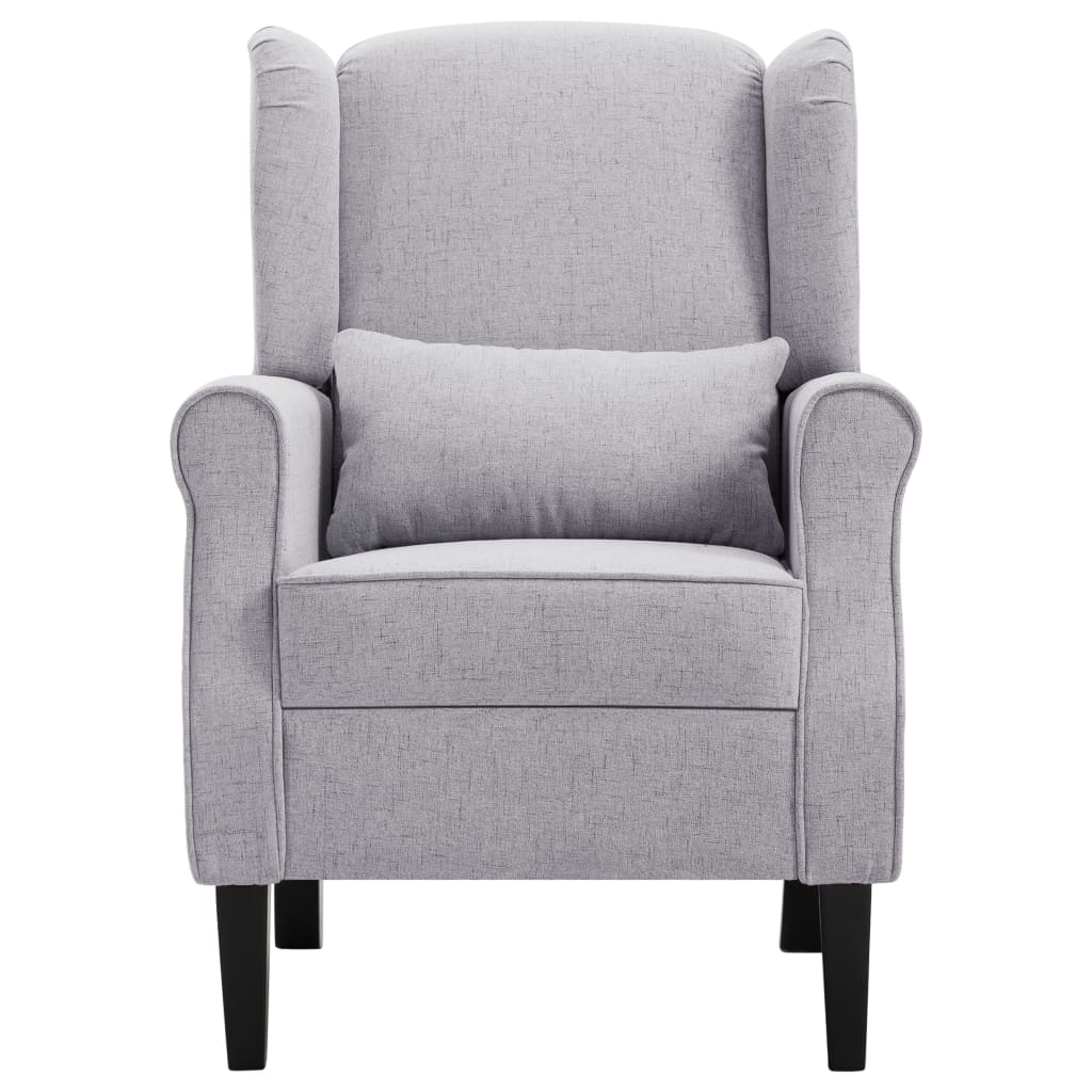 Fauteuil stof lichtgrijs is nu te koop bij PeponiXL, paradijselijk wonen!