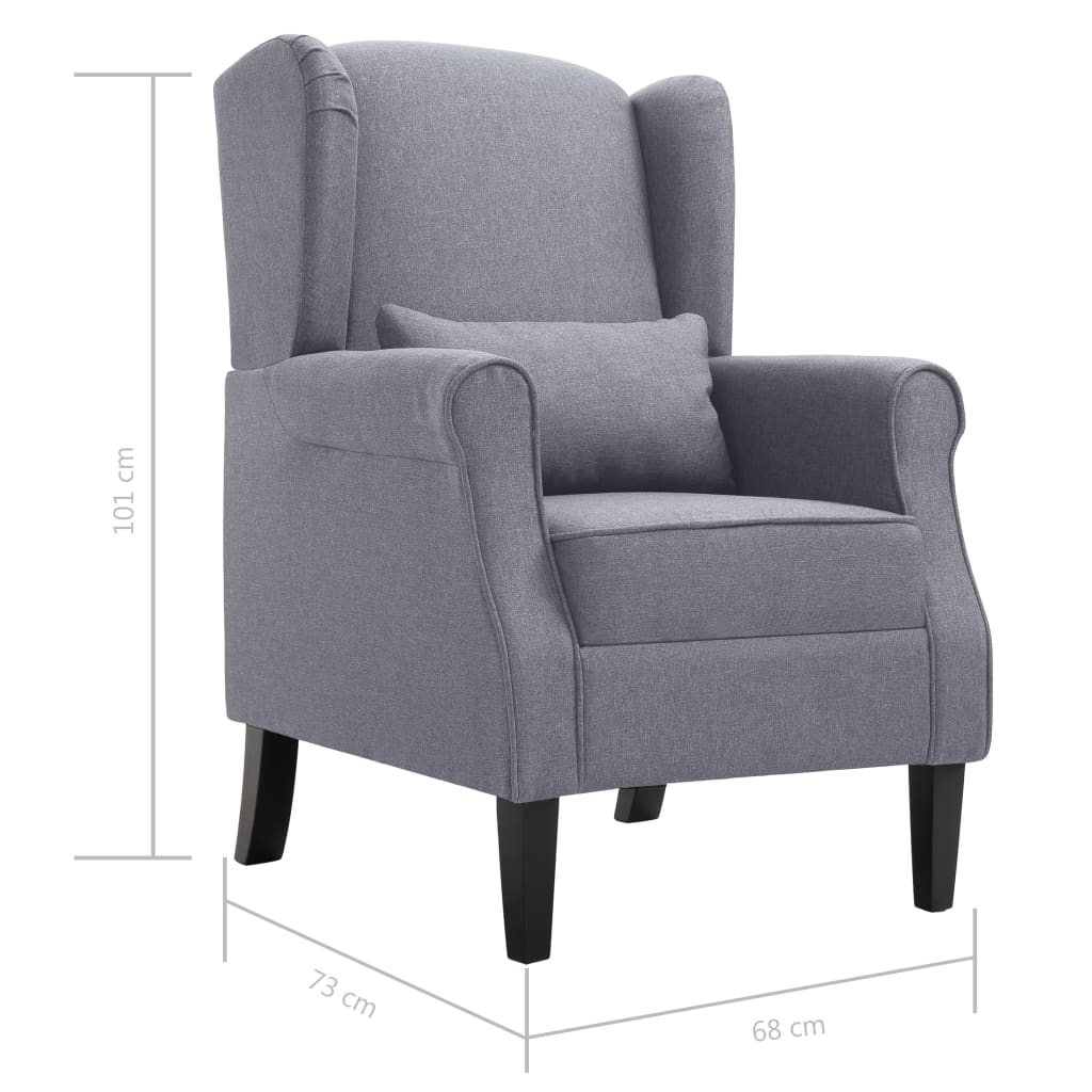Fauteuil stof donkergrijs is nu te koop bij PeponiXL, paradijselijk wonen!