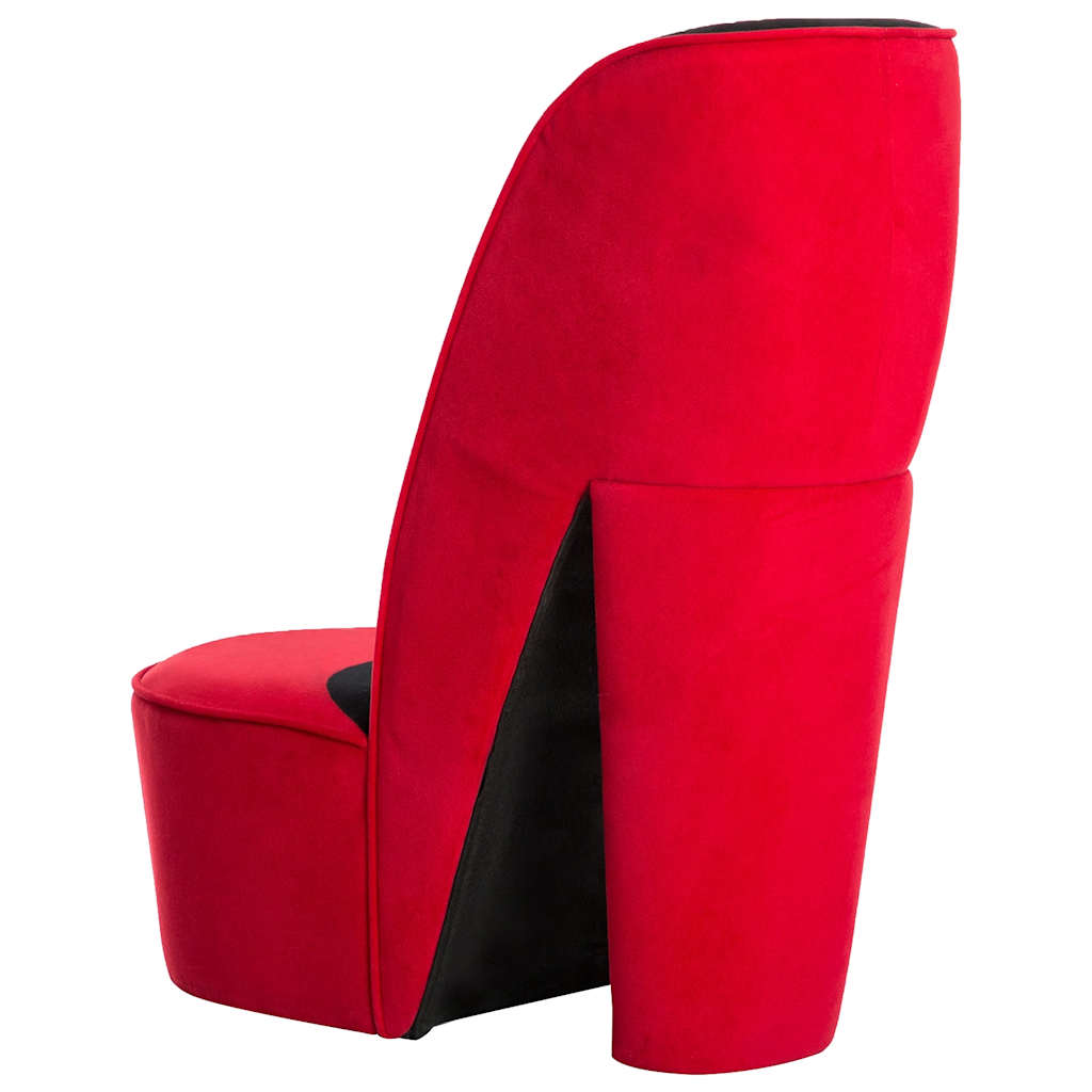 Hakstoel fluweel rood is nu te koop bij PeponiXL, paradijselijk wonen!