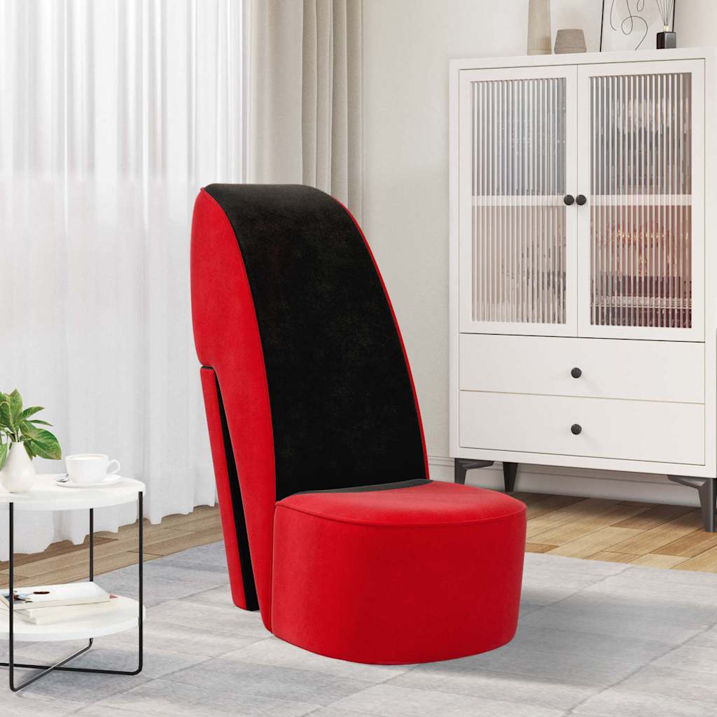 Hakstoel fluweel rood is nu te koop bij PeponiXL, paradijselijk wonen!