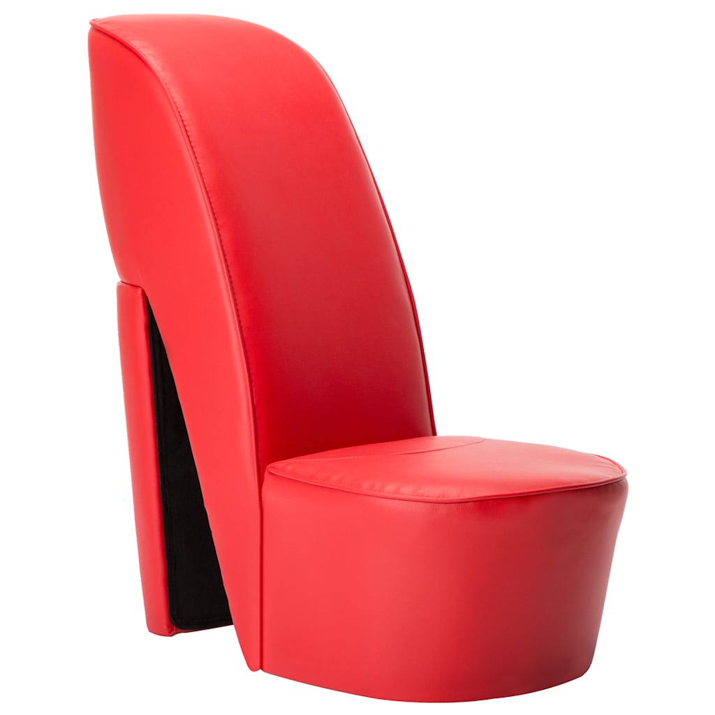 Hakstoel kunstleer rood is nu te koop bij PeponiXL, paradijselijk wonen!
