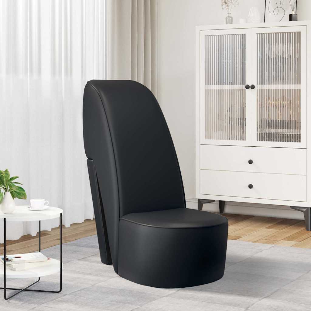 Hakstoel kunstleer zwart is nu te koop bij PeponiXL, paradijselijk wonen!