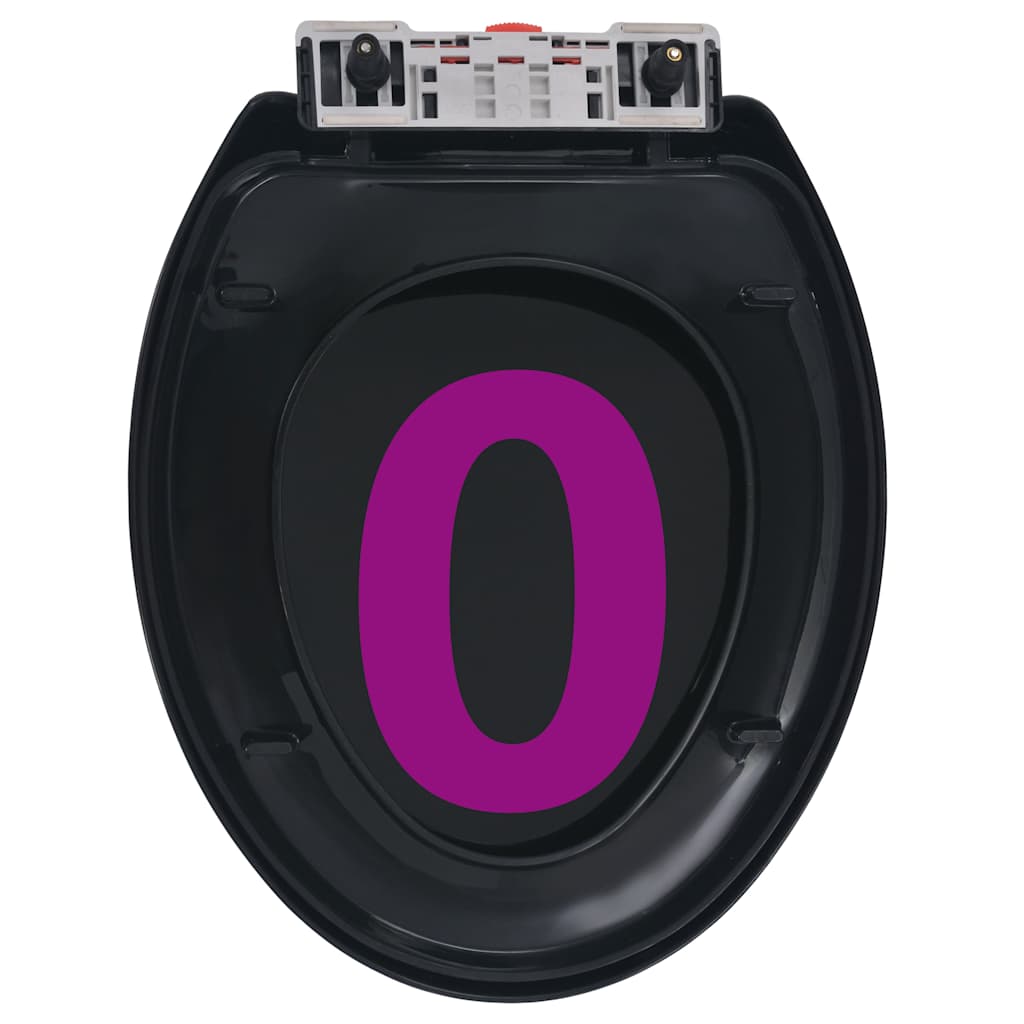 Toiletbril soft-close met quick-release ontwerp zwart is nu te koop bij PeponiXL, paradijselijk wonen!