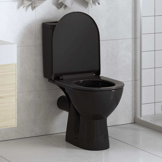 Toiletbril soft-close met quick-release ontwerp zwart is nu te koop bij PeponiXL, paradijselijk wonen!