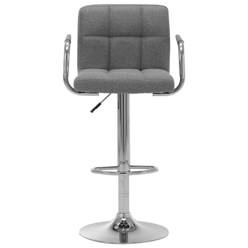 Barstoelen 2 st stof lichtgrijs is nu te koop bij PeponiXL, paradijselijk wonen!