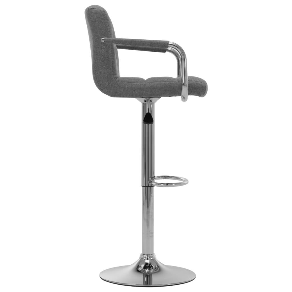 Barstoelen 2 st stof lichtgrijs is nu te koop bij PeponiXL, paradijselijk wonen!