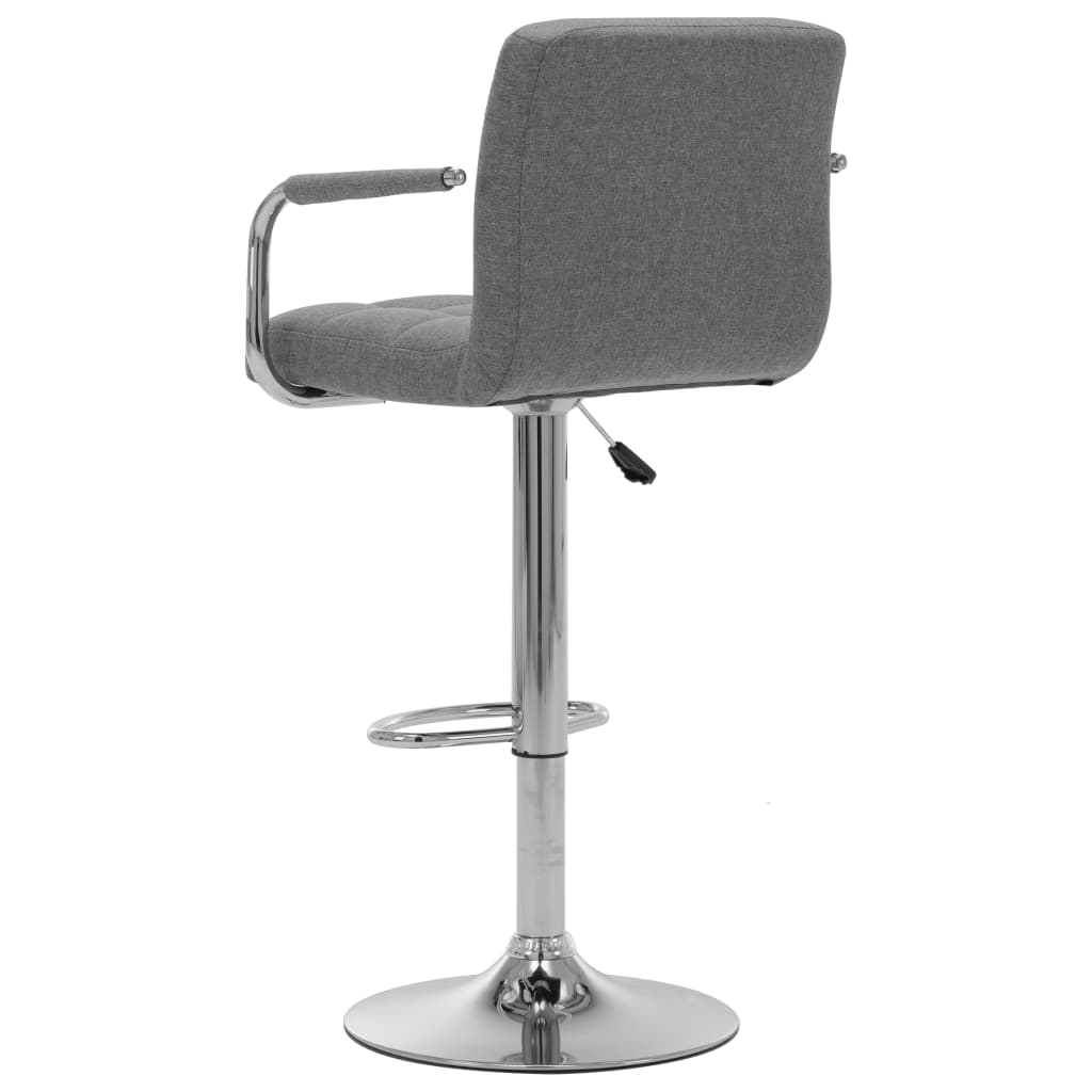 Barstoelen 2 st stof lichtgrijs is nu te koop bij PeponiXL, paradijselijk wonen!