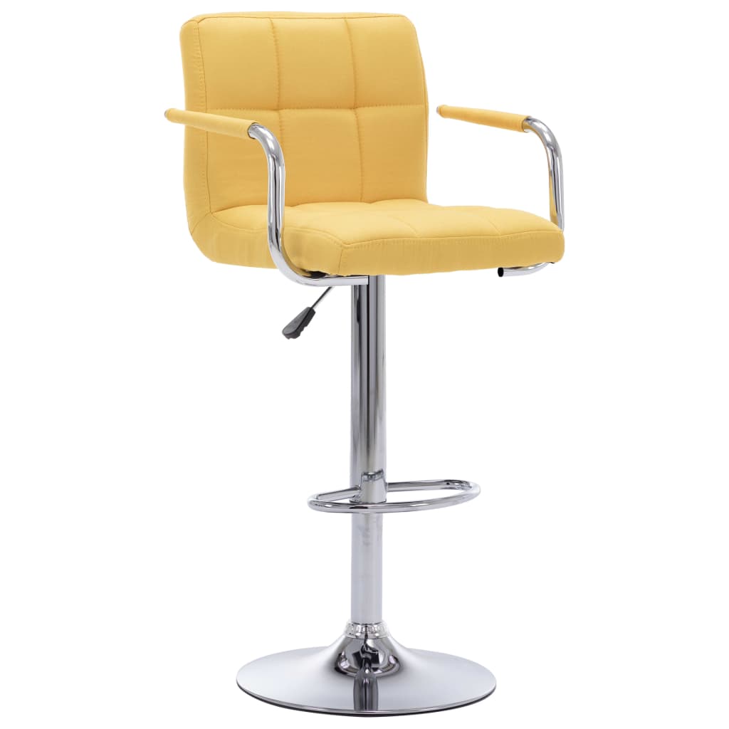 Barstoelen 2 st stof geel is nu te koop bij PeponiXL, paradijselijk wonen!
