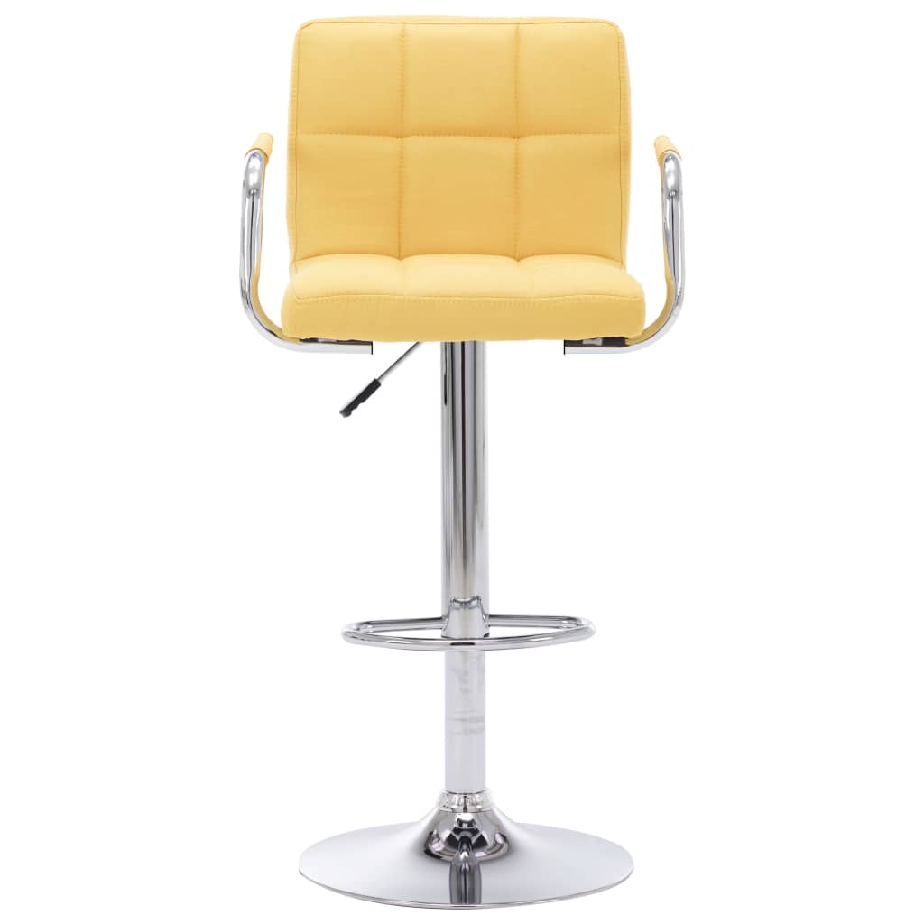 Barstoelen 2 st stof geel is nu te koop bij PeponiXL, paradijselijk wonen!