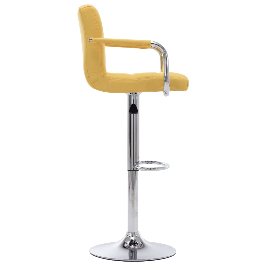 Barstoelen 2 st stof geel is nu te koop bij PeponiXL, paradijselijk wonen!