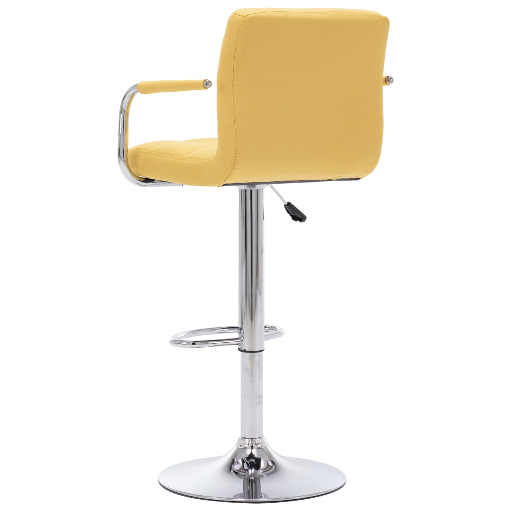 Barstoelen 2 st stof geel is nu te koop bij PeponiXL, paradijselijk wonen!