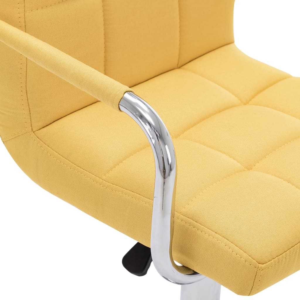 Barstoelen 2 st stof geel is nu te koop bij PeponiXL, paradijselijk wonen!