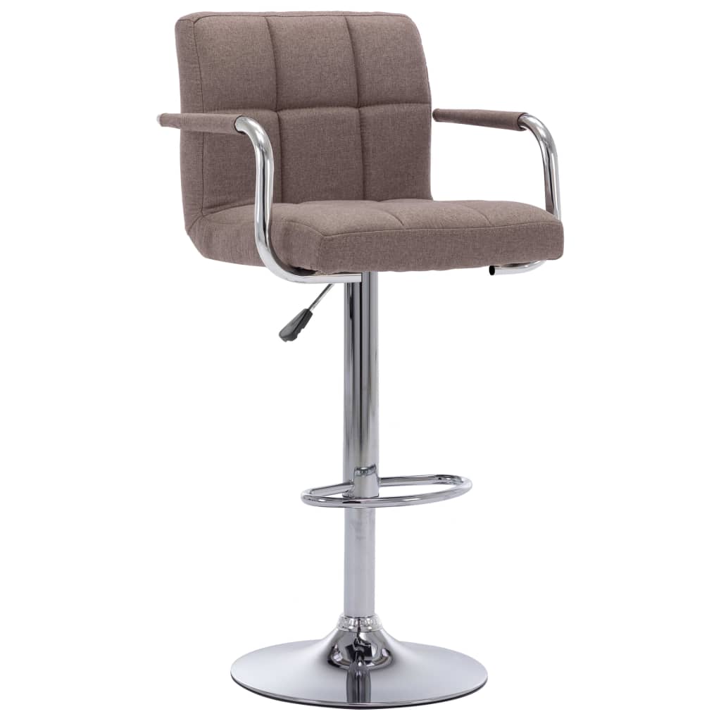 Barstoelen 2 st stof taupe is nu te koop bij PeponiXL, paradijselijk wonen!