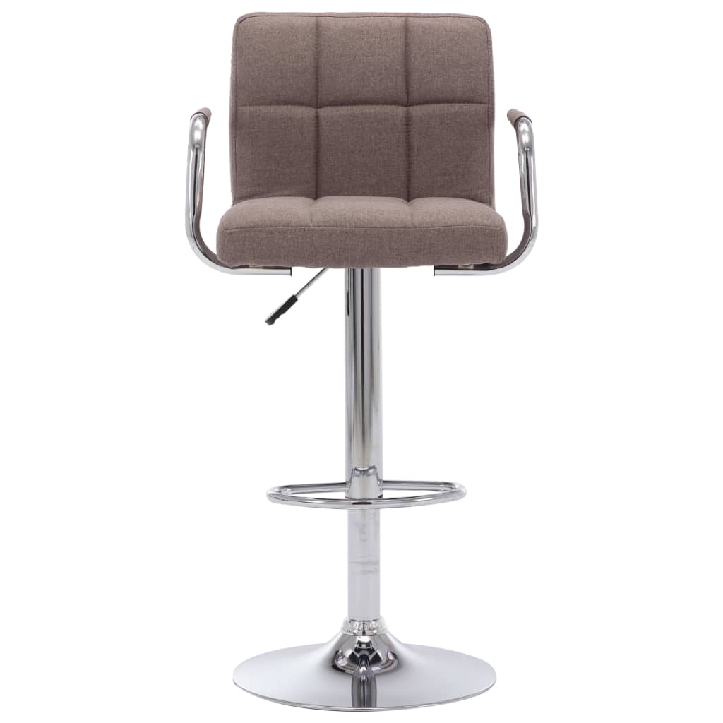 Barstoelen 2 st stof taupe is nu te koop bij PeponiXL, paradijselijk wonen!