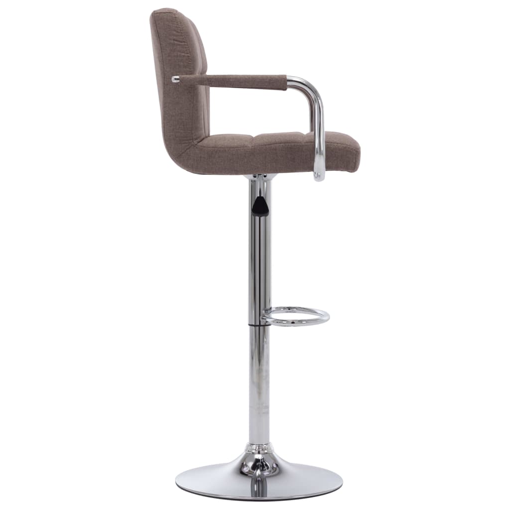 Barstoelen 2 st stof taupe is nu te koop bij PeponiXL, paradijselijk wonen!