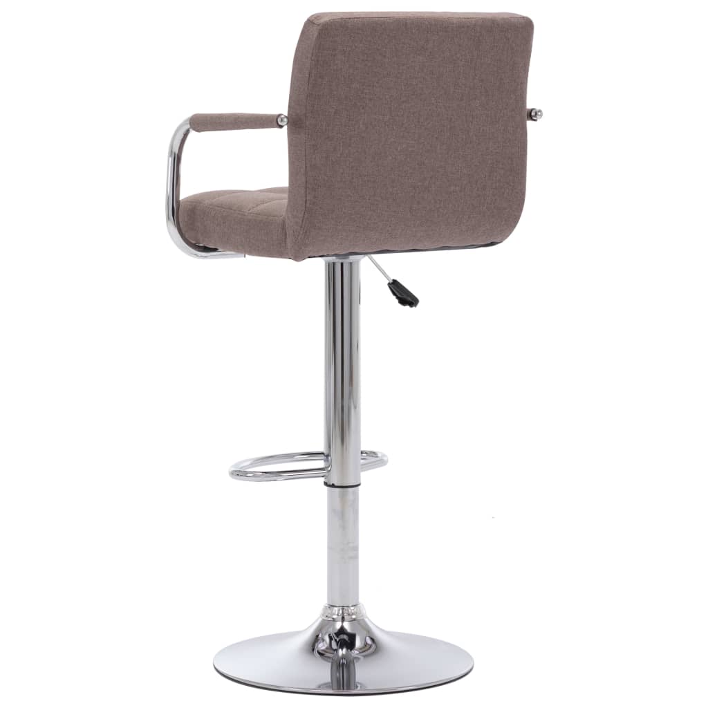 Barstoelen 2 st stof taupe is nu te koop bij PeponiXL, paradijselijk wonen!