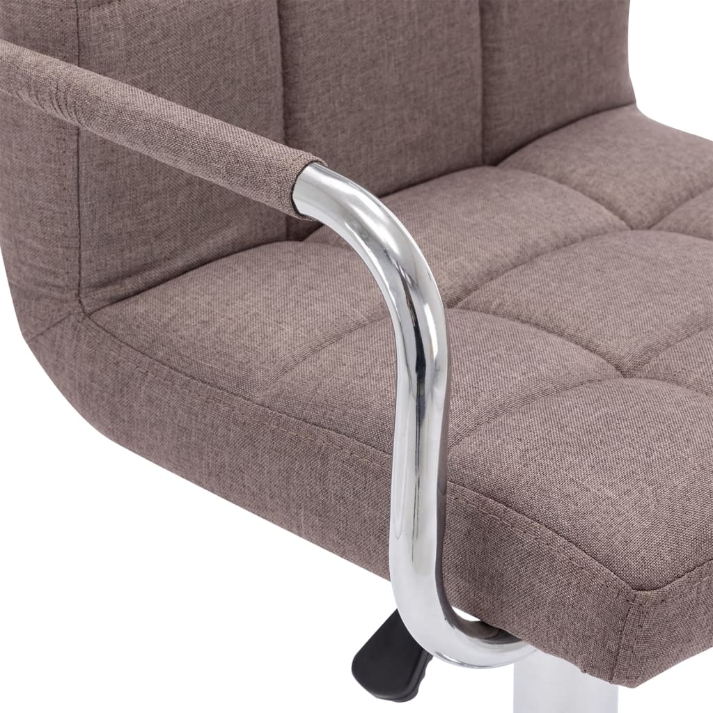 Barstoelen 2 st stof taupe is nu te koop bij PeponiXL, paradijselijk wonen!