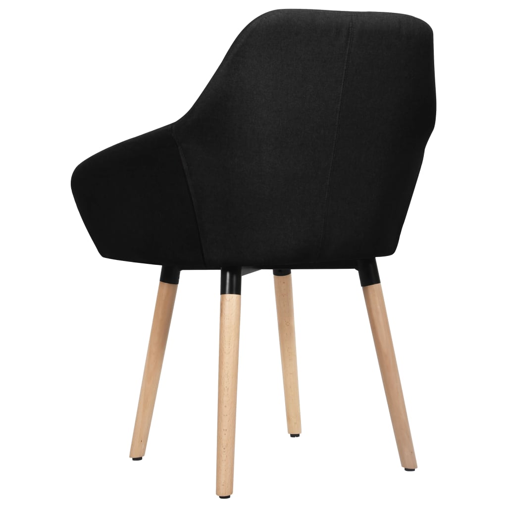Eetkamerstoelen 2 st stof zwart is nu te koop bij PeponiXL, paradijselijk wonen!