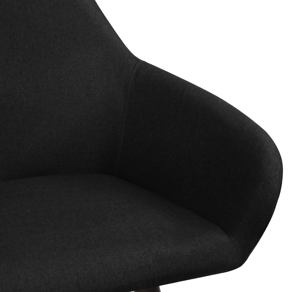 Eetkamerstoelen 2 st stof zwart is nu te koop bij PeponiXL, paradijselijk wonen!