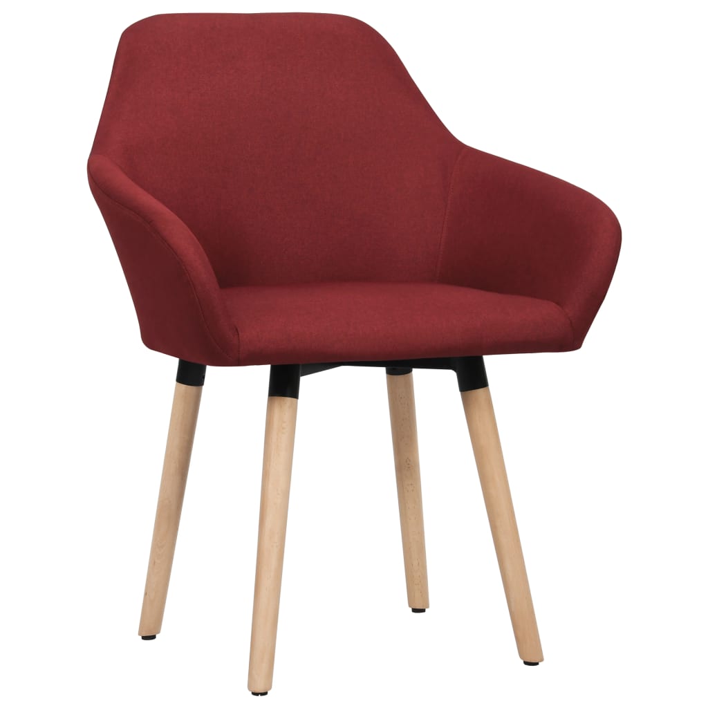 Eetkamerstoelen 2 st stof wijnrood is nu te koop bij PeponiXL, paradijselijk wonen!