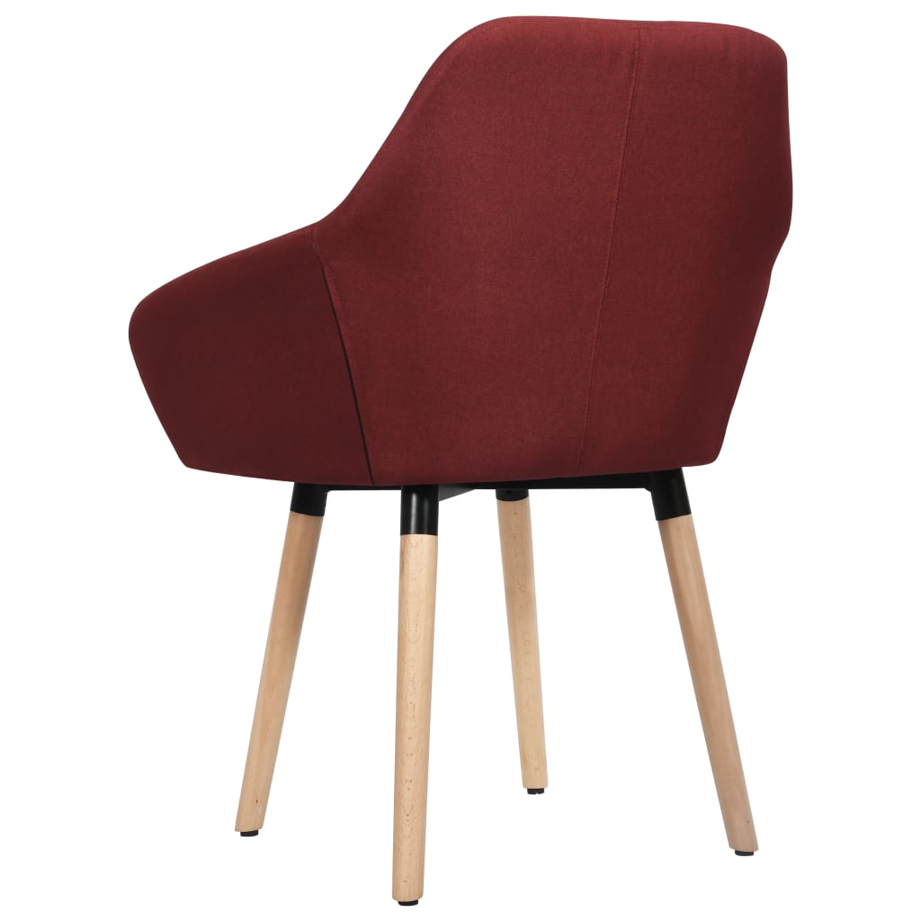Eetkamerstoelen 2 st stof wijnrood is nu te koop bij PeponiXL, paradijselijk wonen!