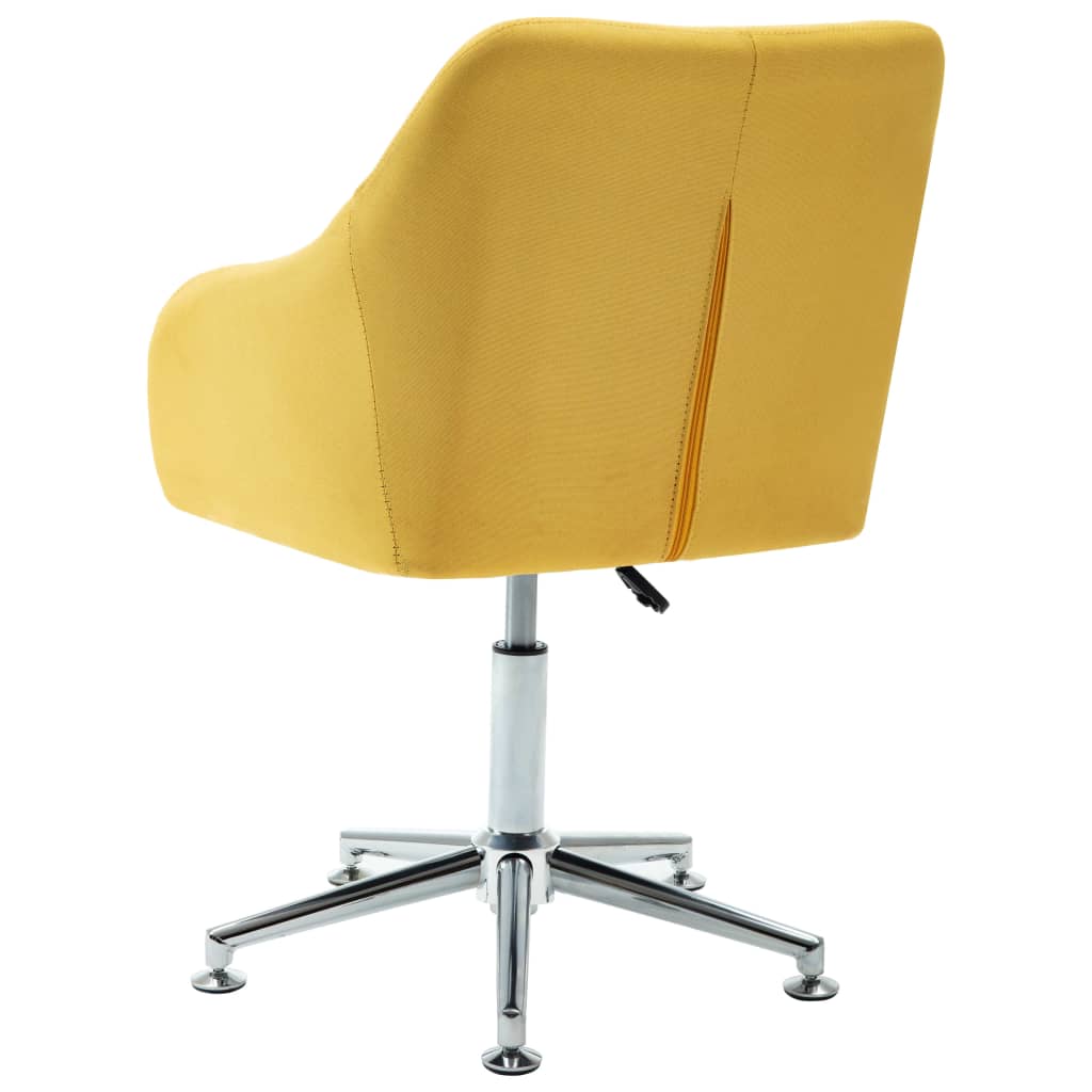 Eetkamerstoel draaibaar stof geel is nu te koop bij PeponiXL, paradijselijk wonen!